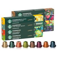 STARBUCKS 星巴克 Nespresso 咖啡胶囊组合装 8口味 80粒