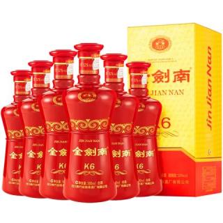 剑南春 金剑南 K6 52%vol 浓香型白酒 500ml*6瓶 整箱装