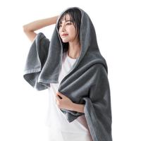 京东京造 320g纯棉抗菌浴巾 A类加厚柔软吸水速干 灰