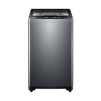 海尔波轮洗衣机全自动家电 精华洗更洁净 双动力防缠绕 直驱防震动 集速洗 玻璃上盖ES100B37Mate6 极夜灰 8kg