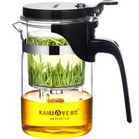 金灶(KAMJOVE) 玻璃茶壶 茶水分离飘逸杯泡茶壶 可过滤花茶壶茶道杯耐热玻璃茶具泡茶杯泡茶器 K-200/400毫升