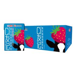 海河乳业 海河CI友记草莓牛奶饮品 200ml*10盒
