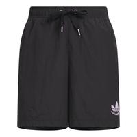 adidas简约舒适运动短裤女装夏季阿迪达斯三叶草   黑色   M