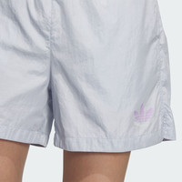 adidas简约舒适运动短裤女装夏季阿迪达斯三叶草   浅蓝   S