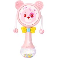 欣格 xinge 婴幼儿音乐拨浪鼓 小熊款 粉色