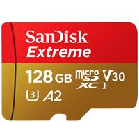 闪迪 Sandisk 至尊高速移动系列 SQUNC Micro-SD存储卡 128GB(UHS-I、V30、U3、A2)