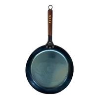孟大锤章丘平底锅木柄铁锅煎锅牛排锅煎蛋锅不易粘锅无涂层早餐锅已开锅 木柄镜面平底煎锅-单锅 26cm