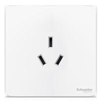 Schneider Electric 施耐德电气 皓呈系列 A3T426_16S_WE_C1 三孔16A插座 奶油白