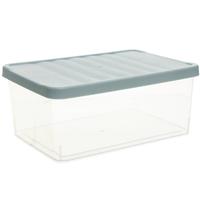 Citylong 禧天龙 X-6127 透明收纳盒 10L*3个 石青