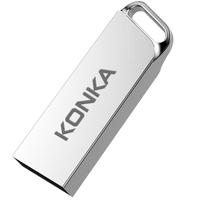 KONKA 康佳 4GB USB2.0 U盘 K-33  全金属 银色  高速读写  炫舞电脑车载办