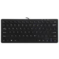 航世 HW098A 78键 有线薄膜键盘 黑色 无光