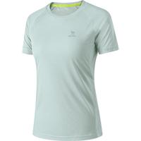 骆驼（CAMEL）速干运动T恤女透气跑步短袖上衣 J25BAVL6038 盐雾青 S 【女】6038，盐雾青