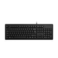 A4TECH 双飞燕 KR-92 104键 有线薄膜键盘 黑色 无光