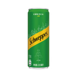 Coca-Cola 可口可乐 怡泉 Schweppes 无糖零卡柠檬味苏打水330ml*24罐