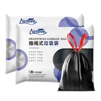 Airlove 爱尔卫 抽绳式垃圾袋 45*50cm 150只 黑色