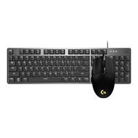 logitech 罗技 K845+G102 有线键鼠套装 黑色 TTC青轴
