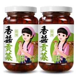 仲景 香菇贡菜 微辣230gx2瓶
