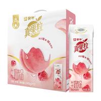 蒙牛真果粒牛奶饮品白桃树莓味配制型含乳饮料康美笑脸包240g×10包 【白桃树莓】真果粒果味10包