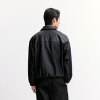 JACK&JONES/杰克琼斯 宽松短款 男士仿皮衣