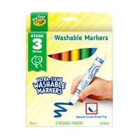 Crayola 绘儿乐 81-1324 8色圆头可水洗水彩笔