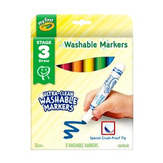 Crayola 绘儿乐 81-1324 8色圆头可水洗水彩笔