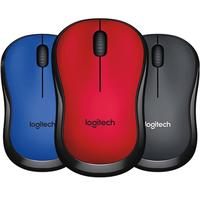 Logitech 罗技 M220 2.4G无线鼠标 1000DPI 蓝黑色