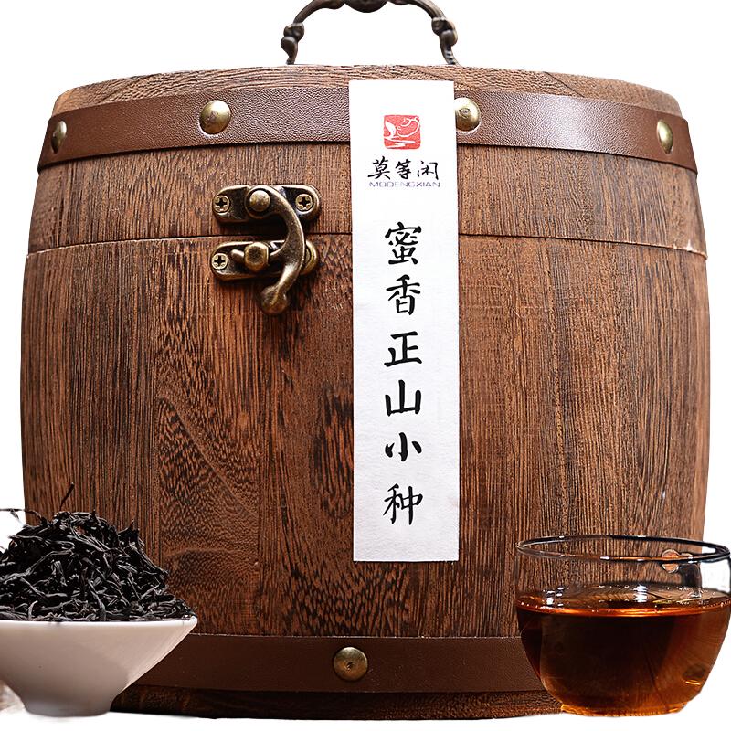 MODENGXIAN 莫等闲 蜜香正山小种 400g 复古木桶礼盒