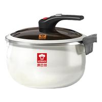 康巴赫康巴赫（KBH）珐琅锅汤锅 微压搪瓷锅精铁锅易洁不沾炖煮锅炖汤 微压汤锅【白色】 26cm 6.5L