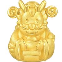 周生生 财神龙黄金转运珠 足金Charme文化祝福生肖龙串珠 94392C定价