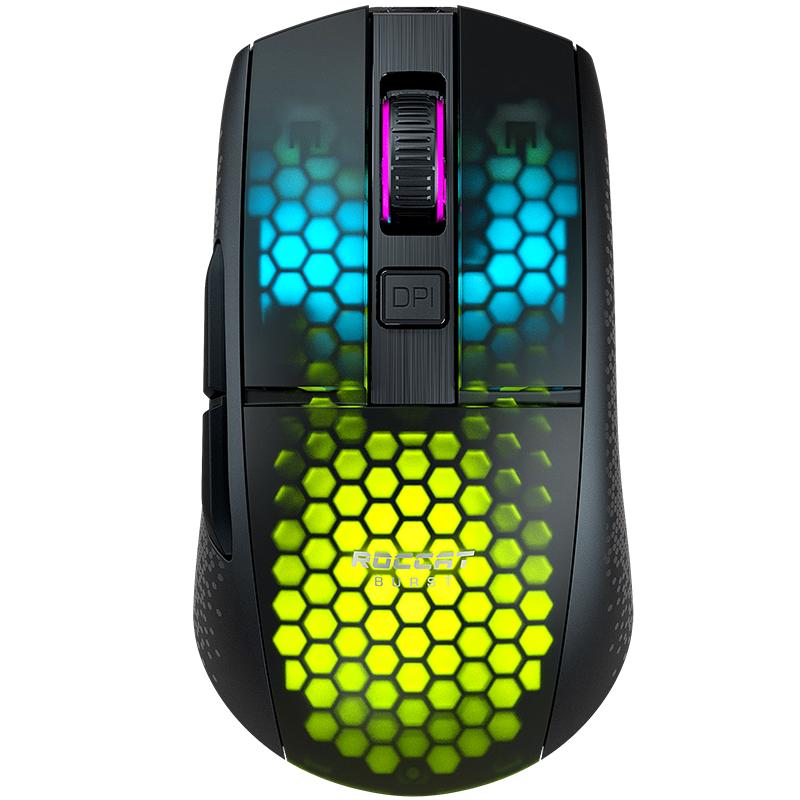 ROCCAT 冰豹 极光豹 无线精英版 BURST PRO AIR 三模无线鼠标 19000DPI RGB