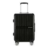 Diplomat外交官行李箱大容量铝框旅行可登机大时尚大容量拉杆箱TC-923 黑色 24英寸| 托运箱