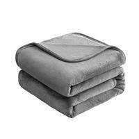 京东京造 法兰绒加厚毛毯 高级灰 180*200cm