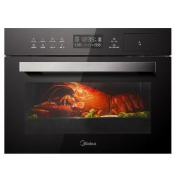 美的 BS5052W 嵌入式蒸烤一体机 50L 黑色
