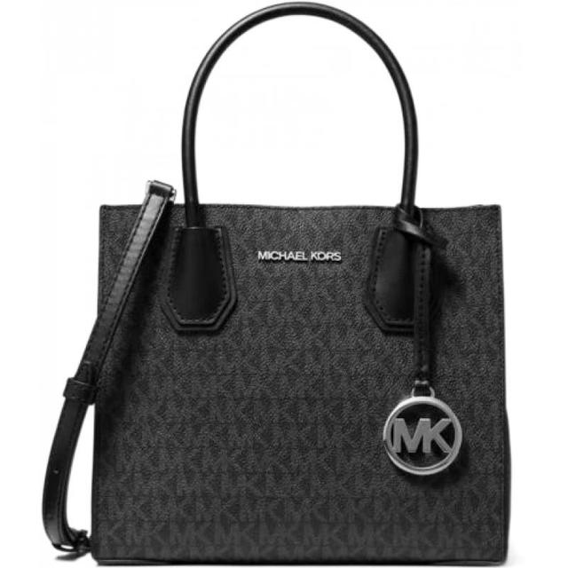 MICHAEL KORS MERCER系列 女士手提包 35T1SM9M2B 黑色老花 中号