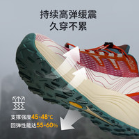 思凯乐【飞天】户外越野跑鞋男女全地形防滑运动鞋缓震透气跑山鞋 丹霞红【男女同款】 43
