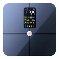 ICOMEON沃莱科技体脂秤体重秤电子秤家用小型精准称体重家用人体充电式智能体脂称精准减肥用一体秤健 黑色 电池款