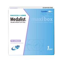 BAUSCH+LOMB 博士伦日抛隐形眼镜90片Medalist透明近视高清舒适水润 100度