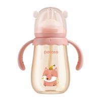 potato 小土豆 PPSU奶瓶 小熊体验版 300ml 妃桃粉