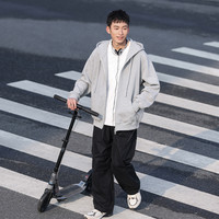 VR97连帽开衫卫衣男2025春秋新款街头日系潮牌宽松休闲双拉链外套