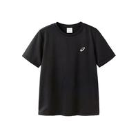 asics亚瑟士童装2024夏季男女儿童吸湿速干柔软舒适凉感短袖T恤 001黑色 110 cm