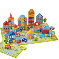 MingTa 铭塔 MTW168 城市场景积木 108粒优质积木+60块拼图+教程图册