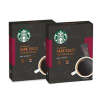 STARBUCKS 星巴克 深度烘培 精品速溶黑咖啡 2.3g*10袋*2盒