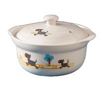 移动端、京东百亿补贴：泥火匠 陶瓷小斑马如意汤锅2100ml釉中彩宽口浅砂锅明火炖汤菜煲莲姐同款