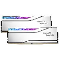 G.SKILL芝奇（G.SKILL）96GB(48Gx2)套装 DDR5 6000频率 台式机内存条-皇家戟EXPO版RGB灯条-银色/C28