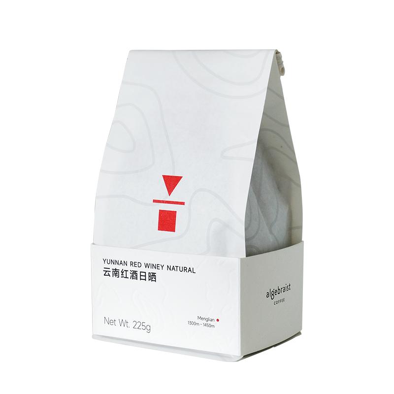 代数学家云南红酒日晒单品咖啡豆225g手冲普洱黑咖啡新鲜可磨粉