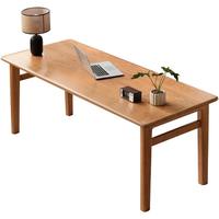 源氏木语实木书桌办公桌大工作台靠墙电脑桌家用餐桌樱桃木写字桌1.8m 1.8米书桌（1800*800*760mm）