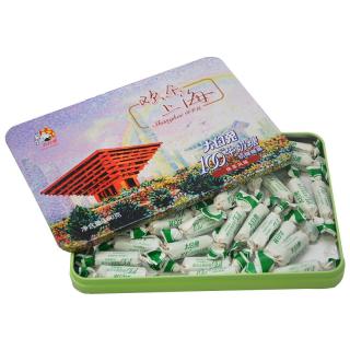 WHITE RABBIT 大白兔 100牛奶糖 奶糖糖果 抹茶风味 160g 礼盒装
