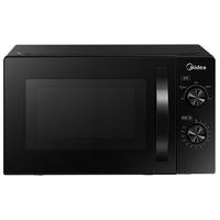 Midea 快捷微波炉 家用小型 360°转盘加热 专业防火面板 旋钮操控 易洁内胆 侧拉门 20L M20C[黑色]