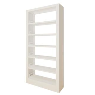 豫正 易安装家用书架 （侧板可拆）白单六层1.2m宽主架