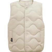 波司登(BOSIDENG)2024春秋马甲男女童时尚百搭经典休闲轻薄圆领保暖外套T40135020 燕麦色7185 150/72